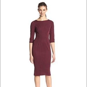 ZAC Zac Posen Andrea Dress in Red Wine color 4